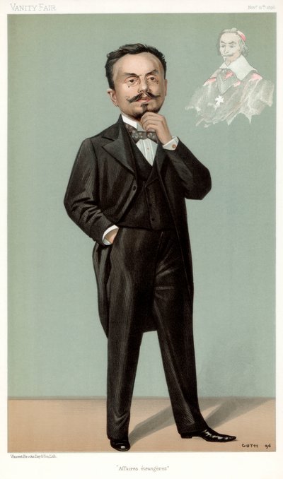 Affaires Etrangeres, Gabriel Hanotaux, French statesman, 1896 by Jean Baptiste Guth