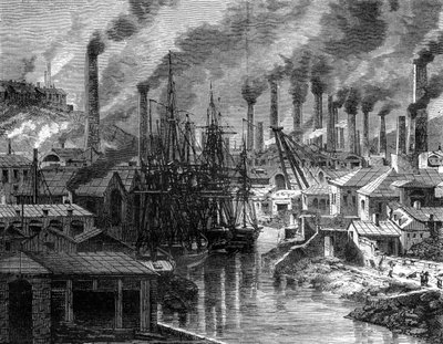 A Copper Factory in Cornwall by Jean Baptiste Henri Durand Brager