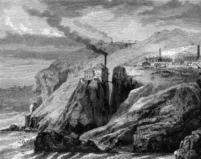 A View of Cornwall, England by Jean Baptiste Henri Durand Brager