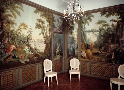 Internal view of the Salon Demarteau by Jean Baptiste Huet