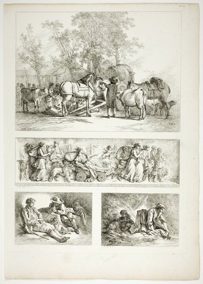 Plate 27 of 38 from Oeuvres de J. B. Huet by Jean Baptiste Huet