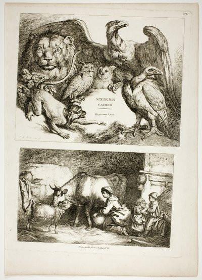 Plate 31 of 38 from Oeuvres de J. B. Huet by Jean Baptiste Huet