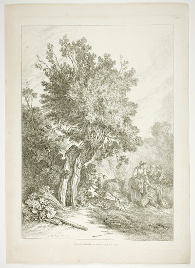 Plate Five of 38 from Oeuvres de J. B. Huet by Jean Baptiste Huet
