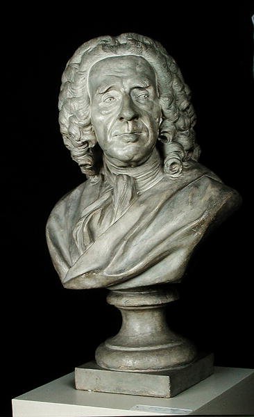 Bust of Bernard Le Bouvier de Fontenelle by Jean Baptiste II Lemoyne