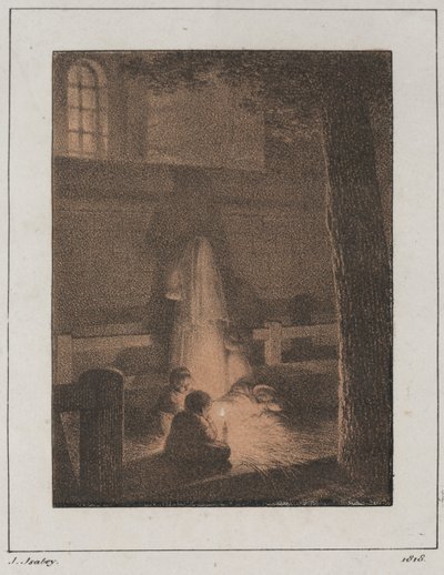Children with Candle by Jean Baptiste Isabey