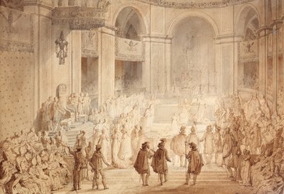 Coronation of Napoleon I at Notre Dame by Jean Baptiste Isabey