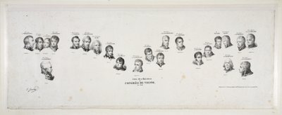 Names of the Ministers of the Congress of Vienna, 1815 by Jean Baptiste Isabey