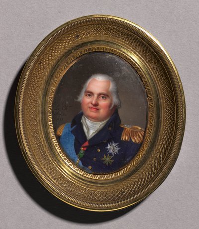 Portrait of Louis XVIII by Jean Baptiste Jacques Augustin