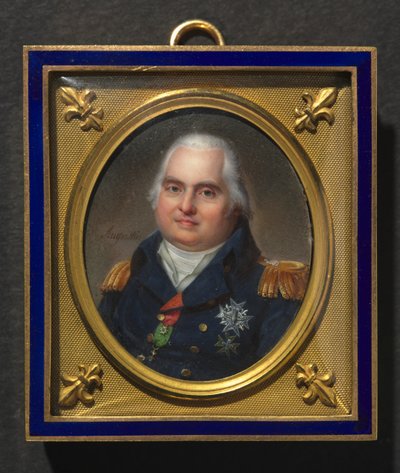Portrait of Louis XVIII by Jean Baptiste Jacques Augustin