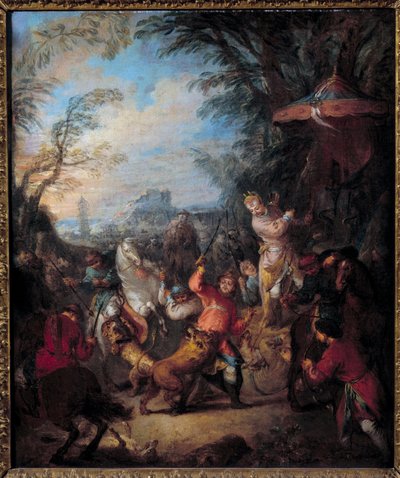 Chinese Hunting by Jean Baptiste Joseph Pater