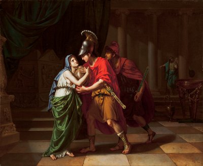 Electra Receiving the Ashes of her Brother, Orestes by Jean Baptiste Joseph Wicar