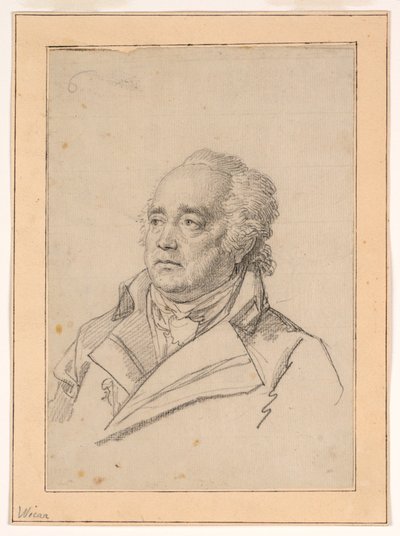 Portrait of a Man, Giuseppe Valadier by Jean Baptiste Joseph Wicar