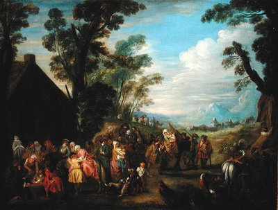 Leaving for the War by Jean Baptiste Joseph attr. to Pater