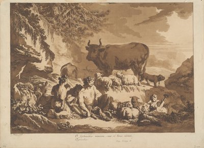 O How Extremely Happy Could Farmers Be, if Only They Would Count Their Blessings by Jean Baptiste Le Prince
