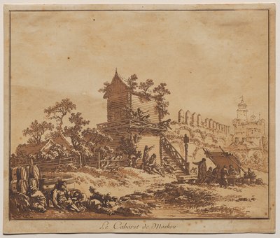 The Moscow Tavern by Jean Baptiste Le Prince