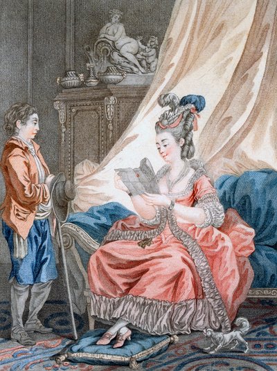 The Welcome News by Jean Baptiste Le Prince