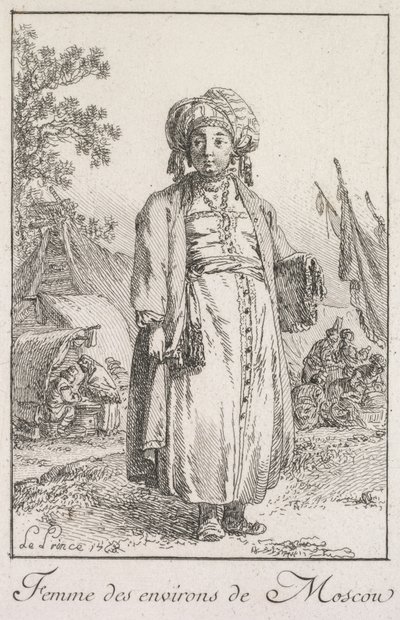 Woman from the Suburbs of Moscow by Jean Baptiste Le Prince