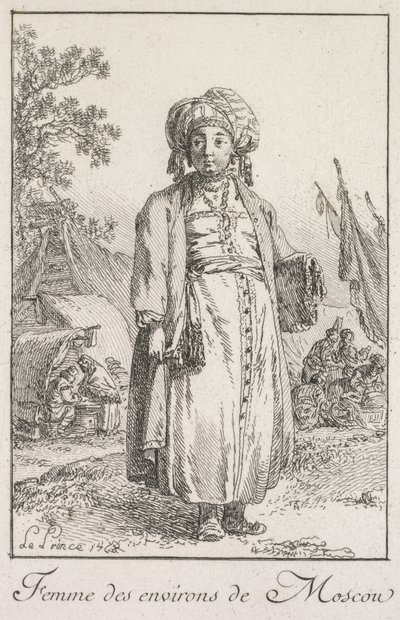 Woman from the Suburbs of Moscow, 1768 by Jean Baptiste Le Prince