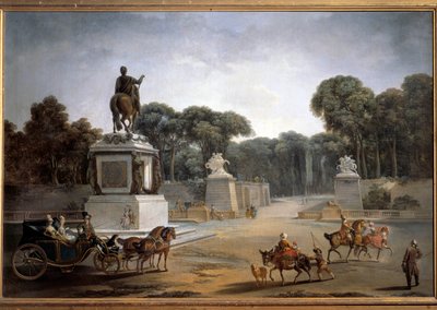 Place Louis XV by Jean Baptiste Leprince