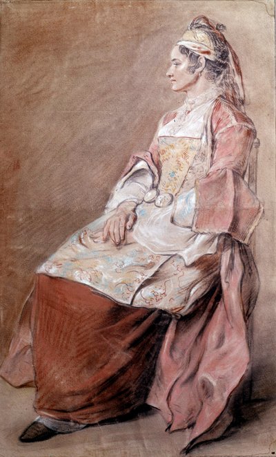 Russian Peasant Drawing Blood by Jean Baptiste Leprince