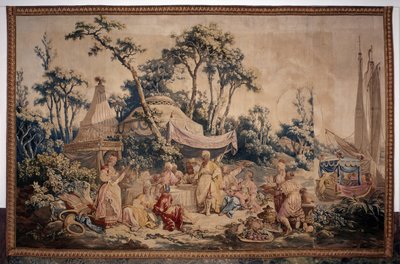 The Outdoor Banquet, a Curtain of Russian Games by Jean Baptiste Leprince