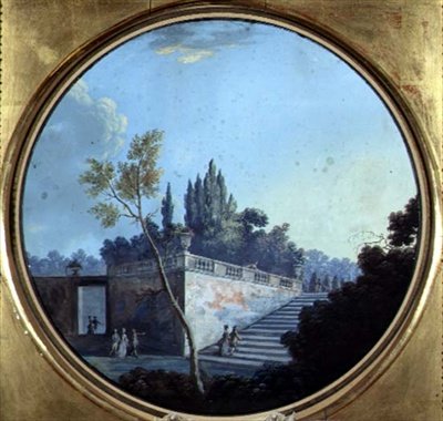 Classical Garden, Possibly at Versailles by Jean Baptiste Marechal