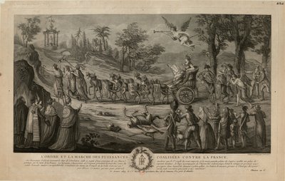 March of the Powers Allied against France by Jean Baptiste Marie Louvion