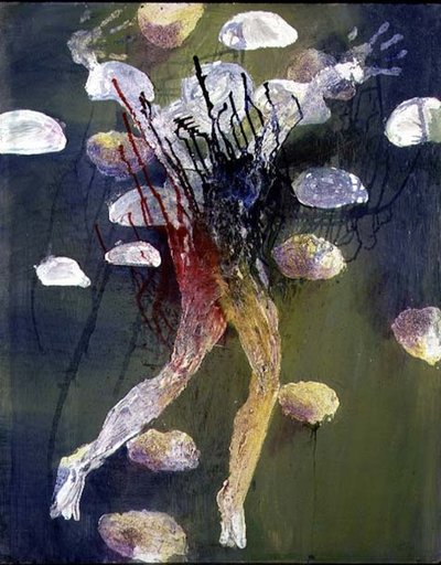 Bather in Lily Pool by Jean Baptiste Marie Pierre