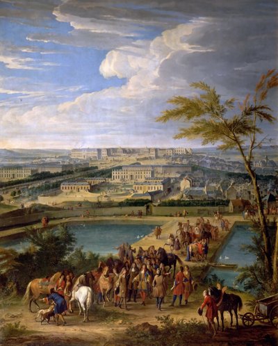 View of the City and Palace of Versailles, as Seen from the Montbauron Hill by Jean Baptiste Martin