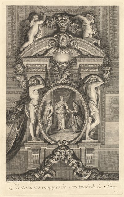 Embassies Sent from the Extremities of the Globe [pl. 15] by Jean Baptiste Masse
