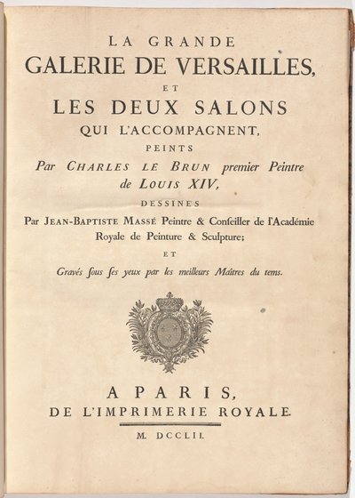 The Grand Gallery of Versailles and Two Accompanying Salons by Jean Baptiste Masse