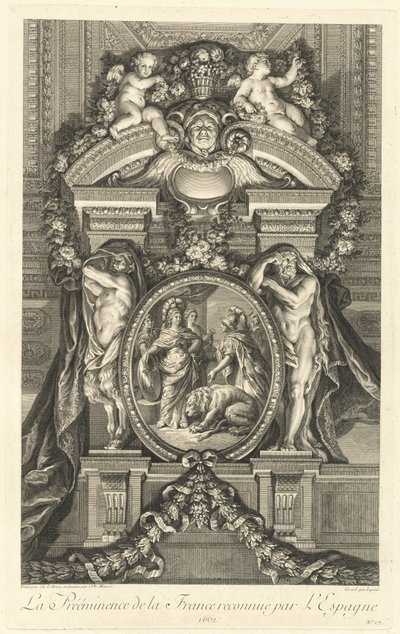 The Preeminence of France Recognized by Spain 1662 [pl. 17] by Jean Baptiste Masse