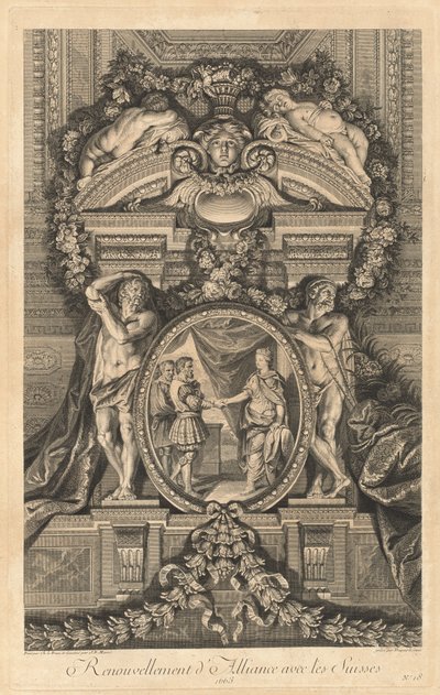 Renewal of Alliance with the Swiss 1663 [pl. 18] by Jean Baptiste Masse