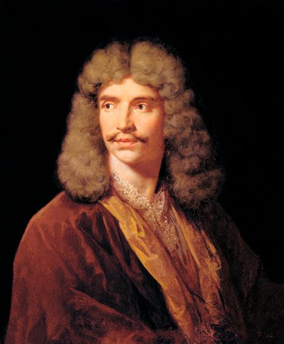 Portrait of Jean-Baptiste Pocquelin, dit Moliere by Jean Baptiste Mauzaisse