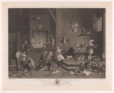 Kitchen Scene with Fireplace (Teniers