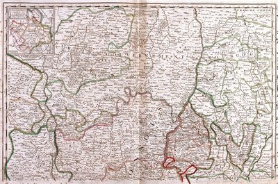 Map of Burgundy (France) by Jean Baptiste Nolin