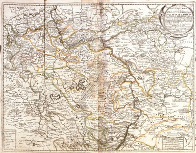 Map of Rhineland-Palatinate and part of Bavaria (Engraving) by Jean Baptiste Nolin