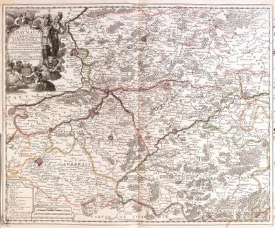 Map of the County of Hainaut (Belgium) by Jean Baptiste Nolin