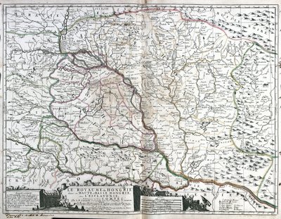 Map of the Kingdom of Hungary by Jean Baptiste Nolin