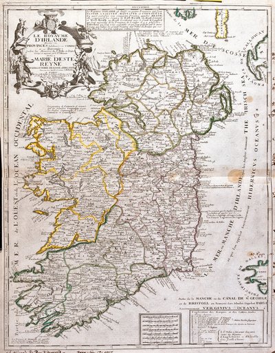 Map of the Kingdom of Ireland, Dedicated to Marie d