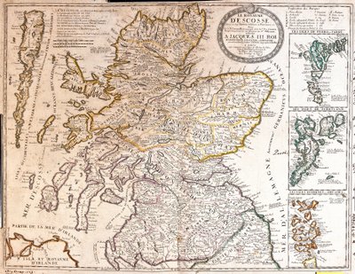 Map of the Kingdom of Scotland, under the Reign of James II by Jean Baptiste Nolin