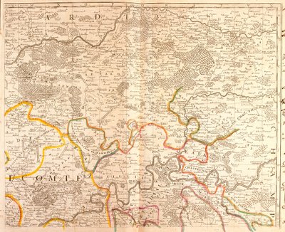 Map of the Northeast of Ile de France by Jean Baptiste Nolin