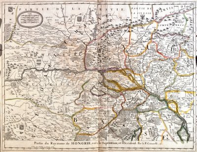 Map of the north-western part of the Kingdom of Hungary by Jean Baptiste Nolin
