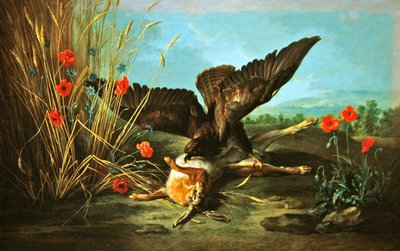 A Buzzard Overturning a Hare, or The Hawk and the Hare by Jean Baptiste Oudry