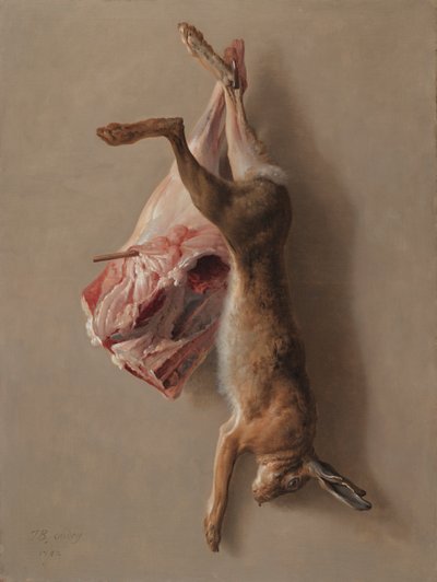 A Hare and a Leg of Lamb by Jean Baptiste Oudry