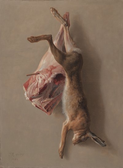 A Hare and a Leg of Lamb by Jean Baptiste Oudry