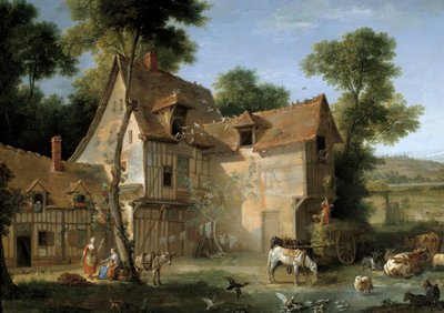 Farm (detail) by Jean Baptiste Oudry