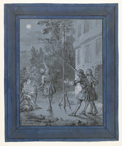 An Animal in the Moon (series title: Illustrations for Fables by Jean de La Fontaine) by Jean Baptiste Oudry