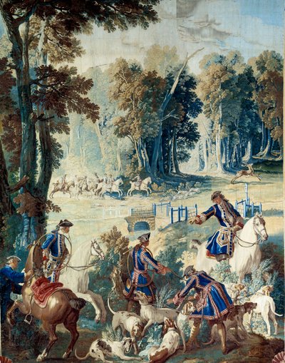 Hunting of Louis XV by Jean Baptiste Oudry