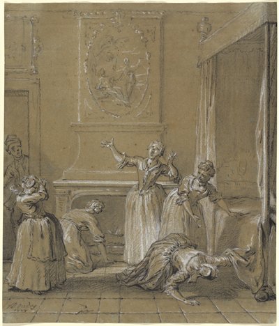 They Find the Dead Body of the Host They Had Hidden by Jean Baptiste Oudry